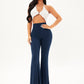 Rib Knit Flare Pants