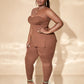 Plus Size Tube Top Set