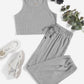 Plus Size Crop Tank Set